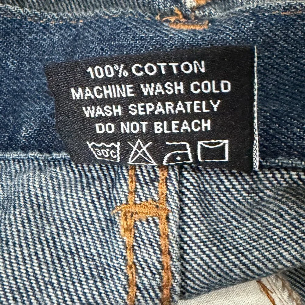 Ditch Baggy Denim Jeans in Blue Stone Wash in Sz. 28x28 - Skater - Excel. Cond.